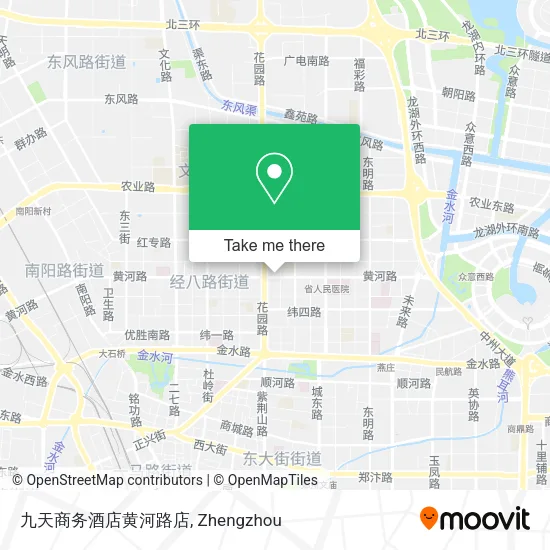 九天商务酒店黄河路店 map