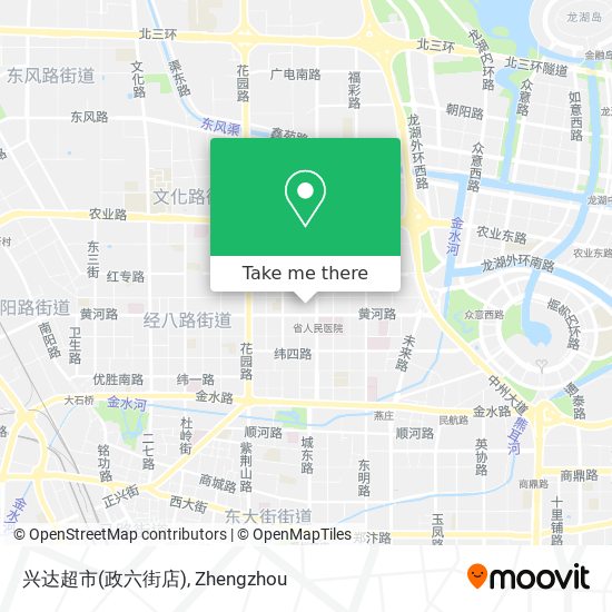 兴达超市(政六街店) map