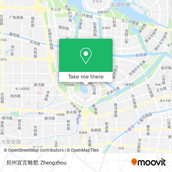 郑州宣言雕塑 map