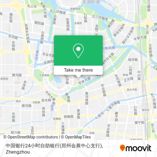 中国银行24小时自助银行(郑州会展中心支行) map