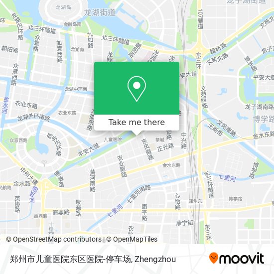 郑州市儿童医院东区医院-停车场 map