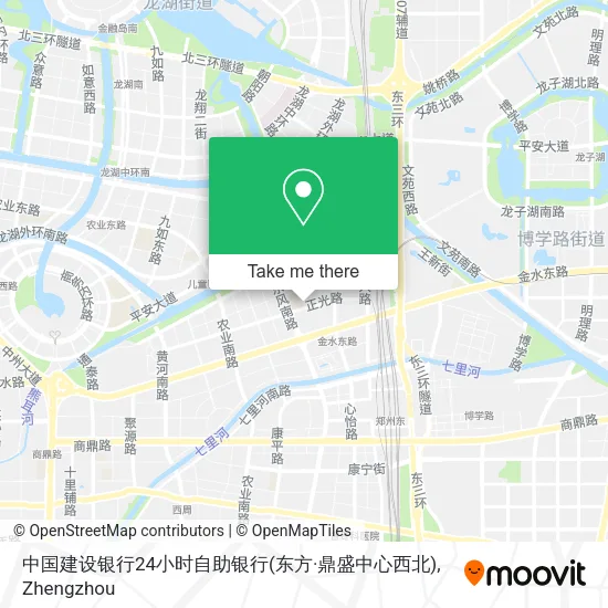 中国建设银行24小时自助银行(东方·鼎盛中心西北) map