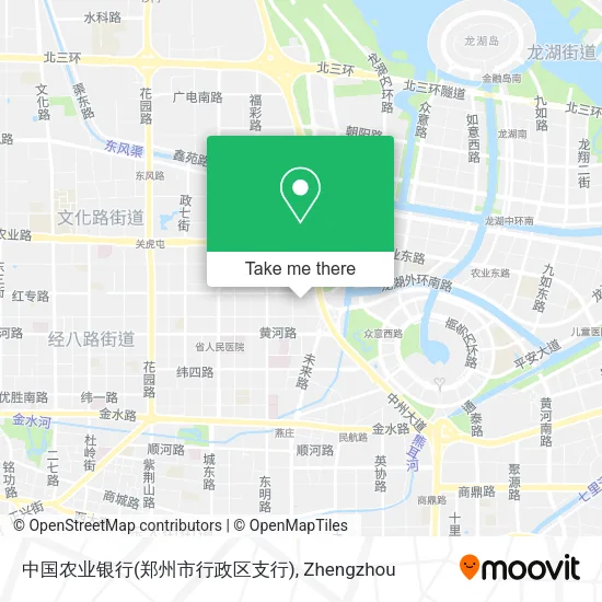 中国农业银行(郑州市行政区支行) map