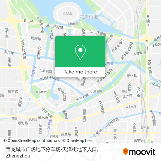 宝龙城市广场地下停车场-天泽街地下入口 map
