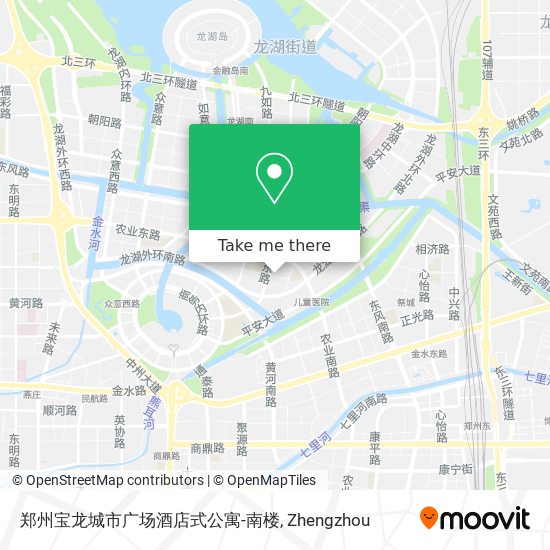 郑州宝龙城市广场酒店式公寓-南楼 map