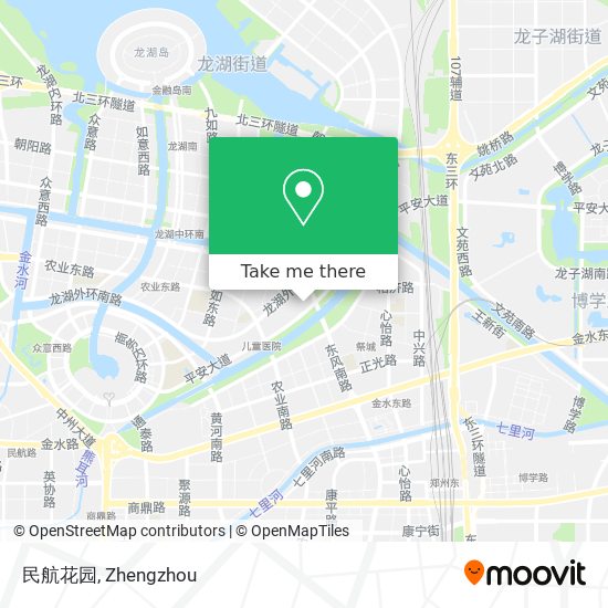民航花园 map