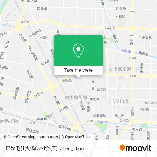 巴奴毛肚火锅(农业路店) map