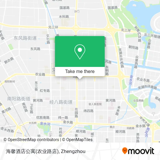 海馨酒店公寓(农业路店) map