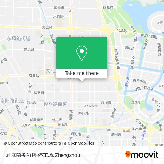 君庭商务酒店-停车场 map