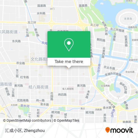 汇成小区 map