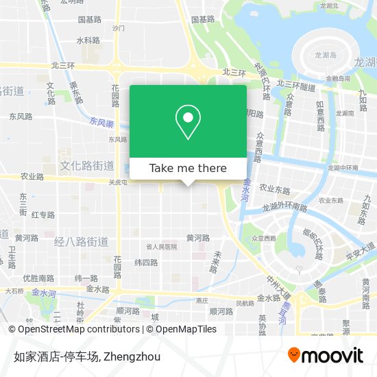 如家酒店-停车场 map