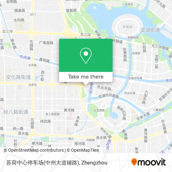 苏荷中心停车场(中州大道辅路) map