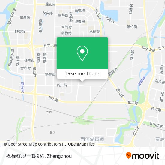 祝福红城一期9栋 map