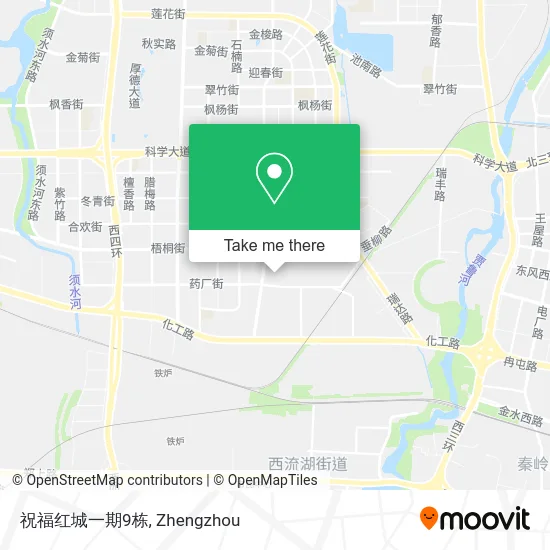 祝福红城一期9栋 map