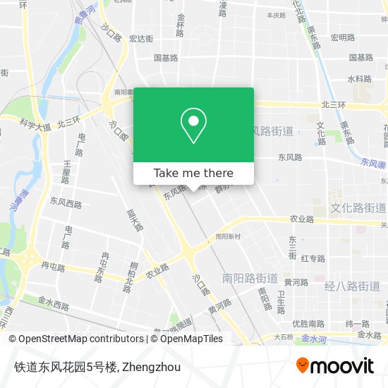 铁道东风花园5号楼 map