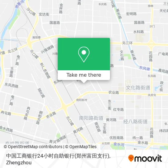 中国工商银行24小时自助银行(郑州富田支行) map
