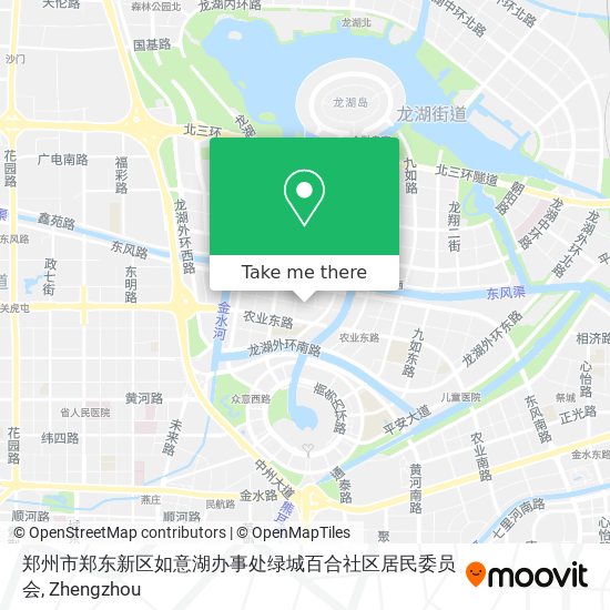 郑州市郑东新区如意湖办事处绿城百合社区居民委员会 map