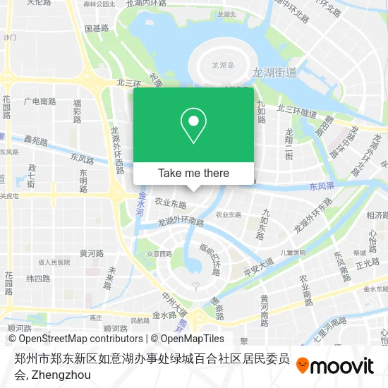 郑州市郑东新区如意湖办事处绿城百合社区居民委员会 map