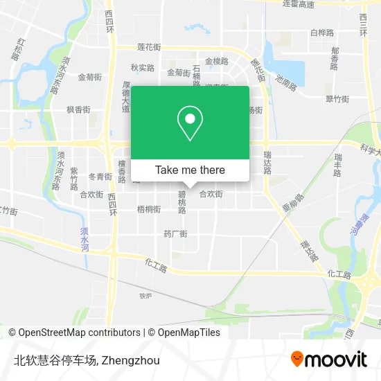 北软慧谷停车场 map