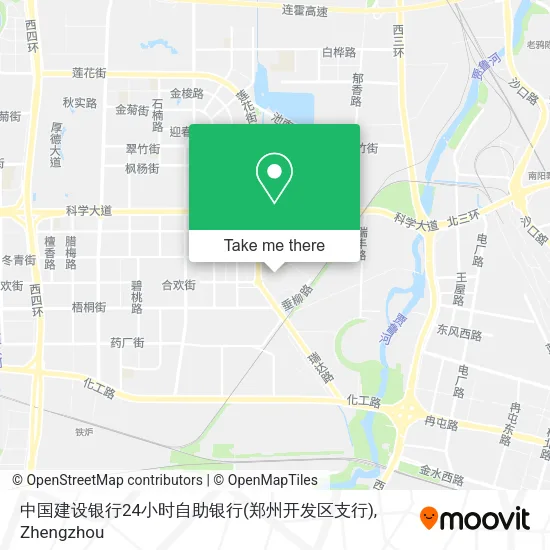 中国建设银行24小时自助银行(郑州开发区支行) map