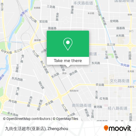 九街生活超市(亚新店) map