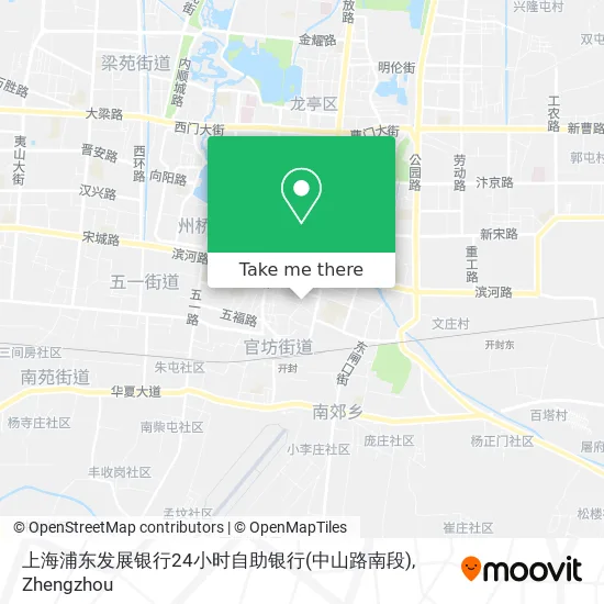 上海浦东发展银行24小时自助银行(中山路南段) map