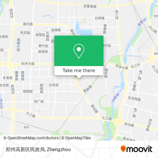 郑州高新区民政局 map