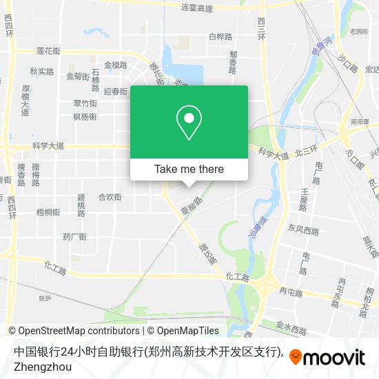 中国银行24小时自助银行(郑州高新技术开发区支行) map