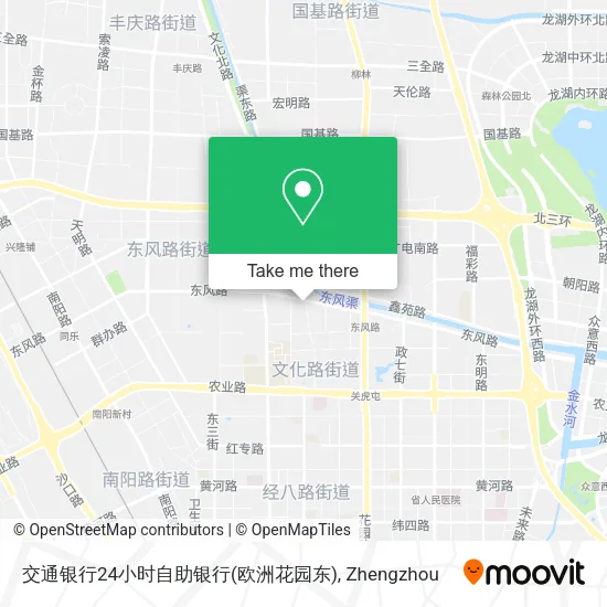 交通银行24小时自助银行(欧洲花园东) map