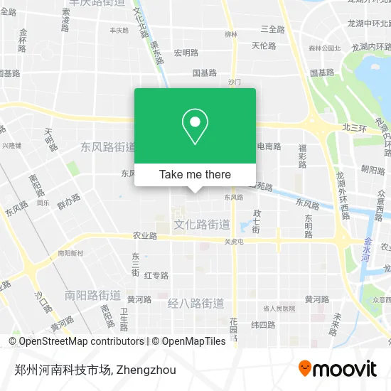 郑州河南科技市场 map