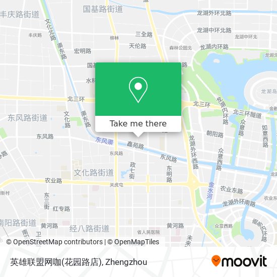 英雄联盟网咖(花园路店) map