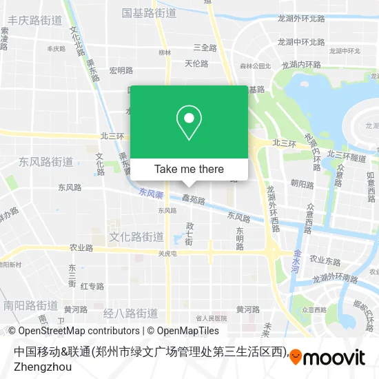 中国移动&联通(郑州市绿文广场管理处第三生活区西) map