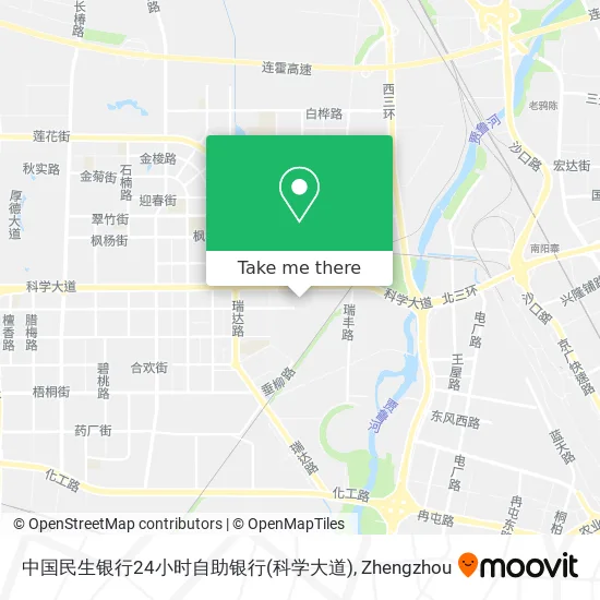 中国民生银行24小时自助银行(科学大道) map