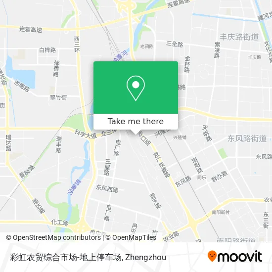 彩虹农贸综合市场-地上停车场 map