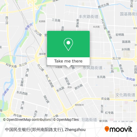 中国民生银行(郑州南阳路支行) map