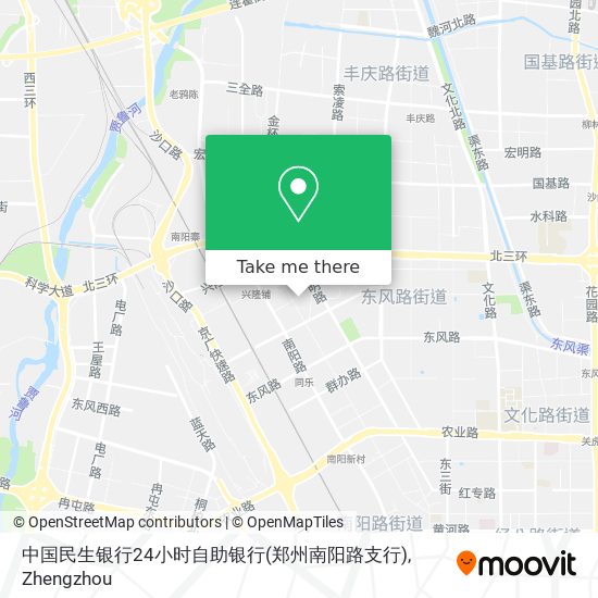 中国民生银行24小时自助银行(郑州南阳路支行) map