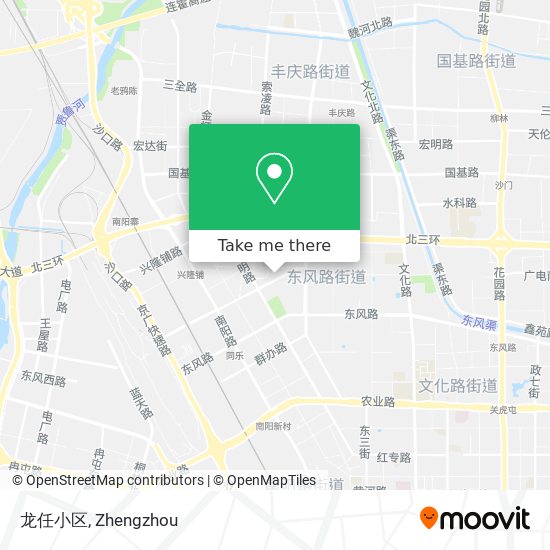 龙任小区 map