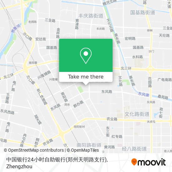 中国银行24小时自助银行(郑州天明路支行) map