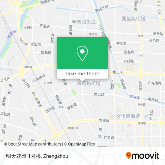 明天花园-1号楼 map