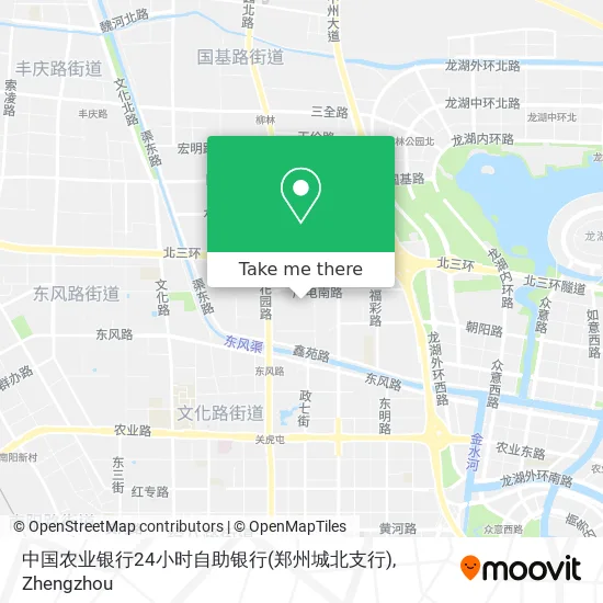 中国农业银行24小时自助银行(郑州城北支行) map