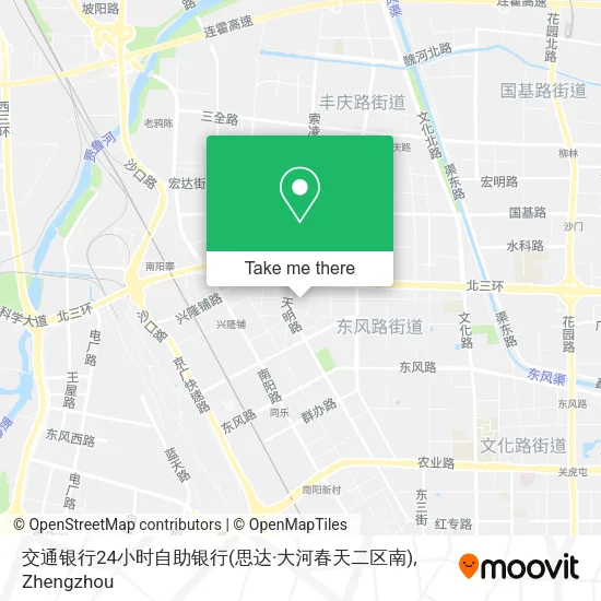 交通银行24小时自助银行(思达·大河春天二区南) map