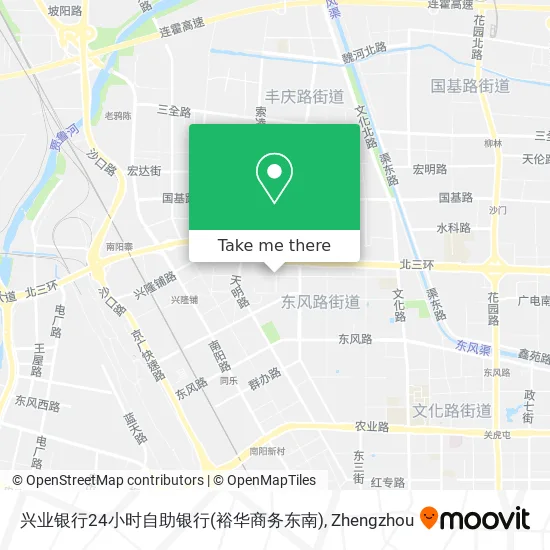 兴业银行24小时自助银行(裕华商务东南) map