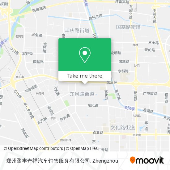 郑州盈丰奇祥汽车销售服务有限公司 map
