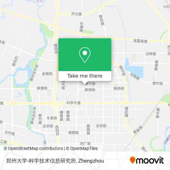 郑州大学-科学技术信息研究所 map