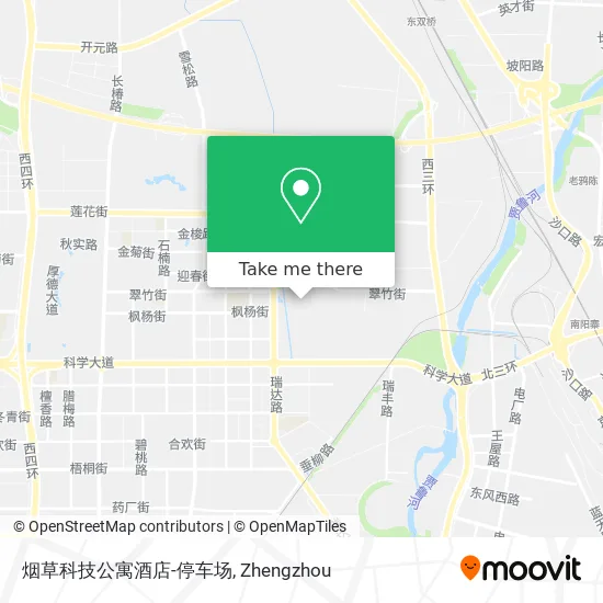 烟草科技公寓酒店-停车场 map