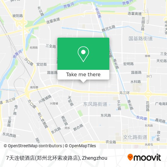 7天连锁酒店(郑州北环索凌路店) map