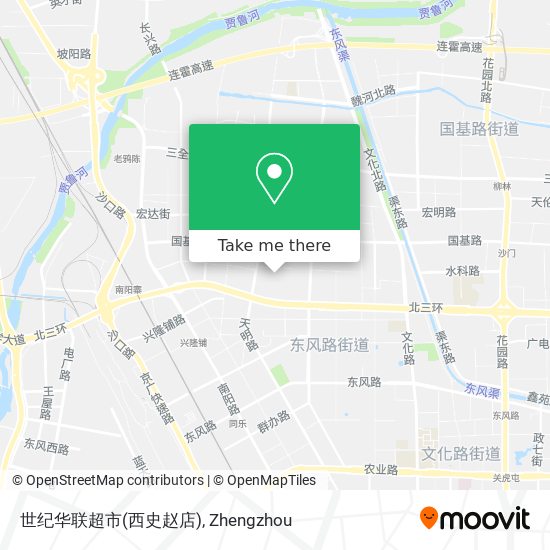 世纪华联超市(西史赵店) map