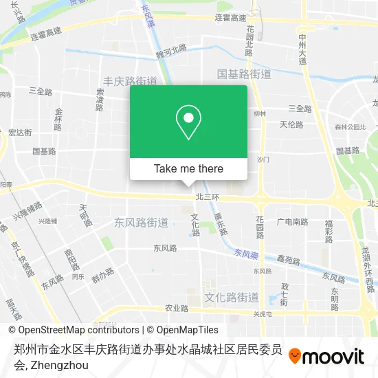 郑州市金水区丰庆路街道办事处水晶城社区居民委员会 map