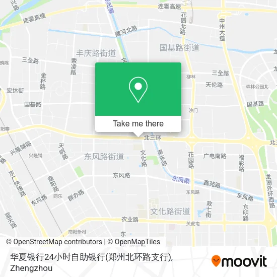 华夏银行24小时自助银行(郑州北环路支行) map