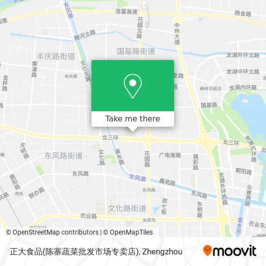 正大食品(陈寨蔬菜批发市场专卖店) map